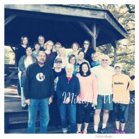 Mindful Writers Group in Front of the Gazebo