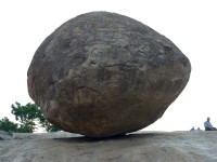 Uncarved Boulder known as "Butter Ball"